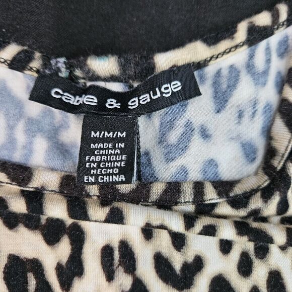 Cable and Gauge Womens Top Multi-Color Size Medium Viscose Blend Long Sleeve - Picture 6 of 12